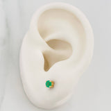 Topos Cuadro Esmeraldas 29 Pts 0.75 g / in / 3 mm Oro Amarillo 18K