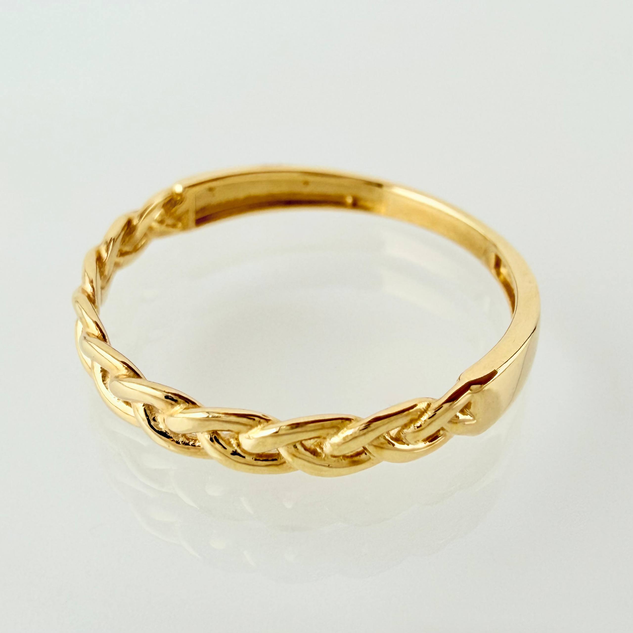 Anillo Cubano 1.6gr / T8 / Oro Amarillo 18K ©