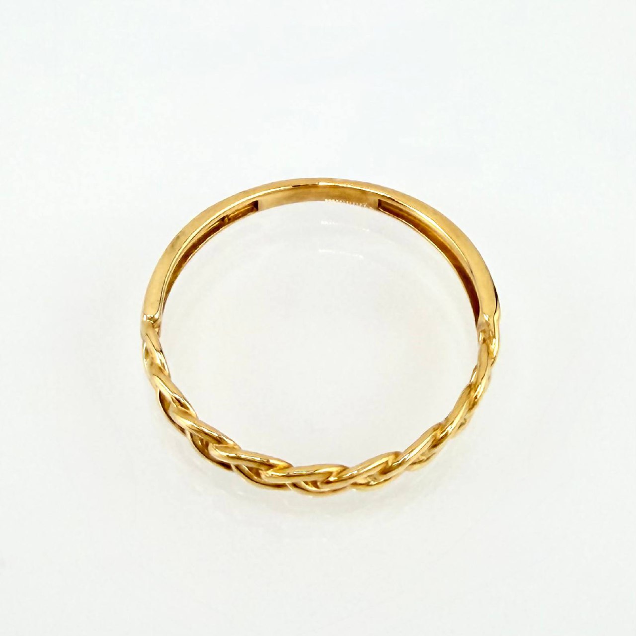 Anillo Cubano 1.3gr / T5 1/2 / Oro Amarillo 18K *