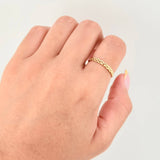 Anillo Cubano 1.2gr / T5 1/2 / Oro Amarillo 18K *