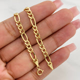 Pulso Figaro 2.3g / 19cm / 4.26mm Oro Amarillo 18K
