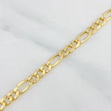 Pulso Figaro 2.35g / 19cm / 4.34mm Oro Amarillo 18K