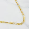 Cadena Figaro 4.3g / 24 in / 3.81mm Oro Amarillo 18K