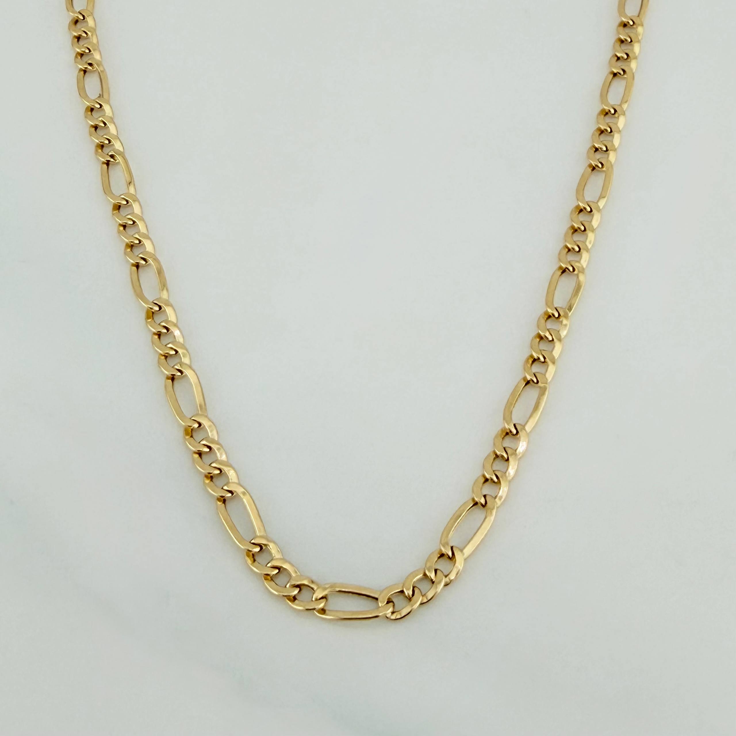 Cadena Figaro 4.25g / 60cm / 3.31mm Oro Amarillo 18K