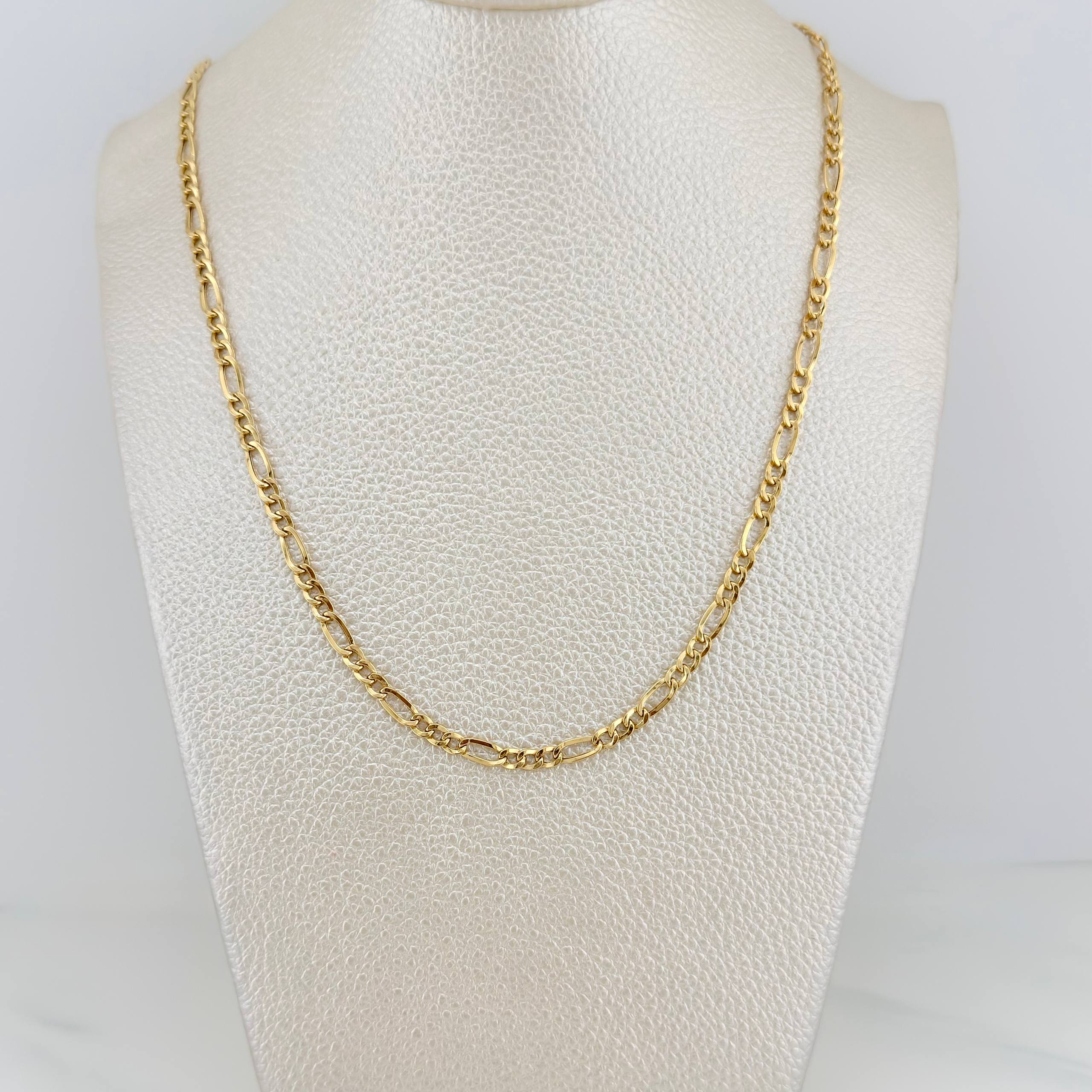Cadena Figaro 4.25g / 60cm / 3.31mm Oro Amarillo 18K