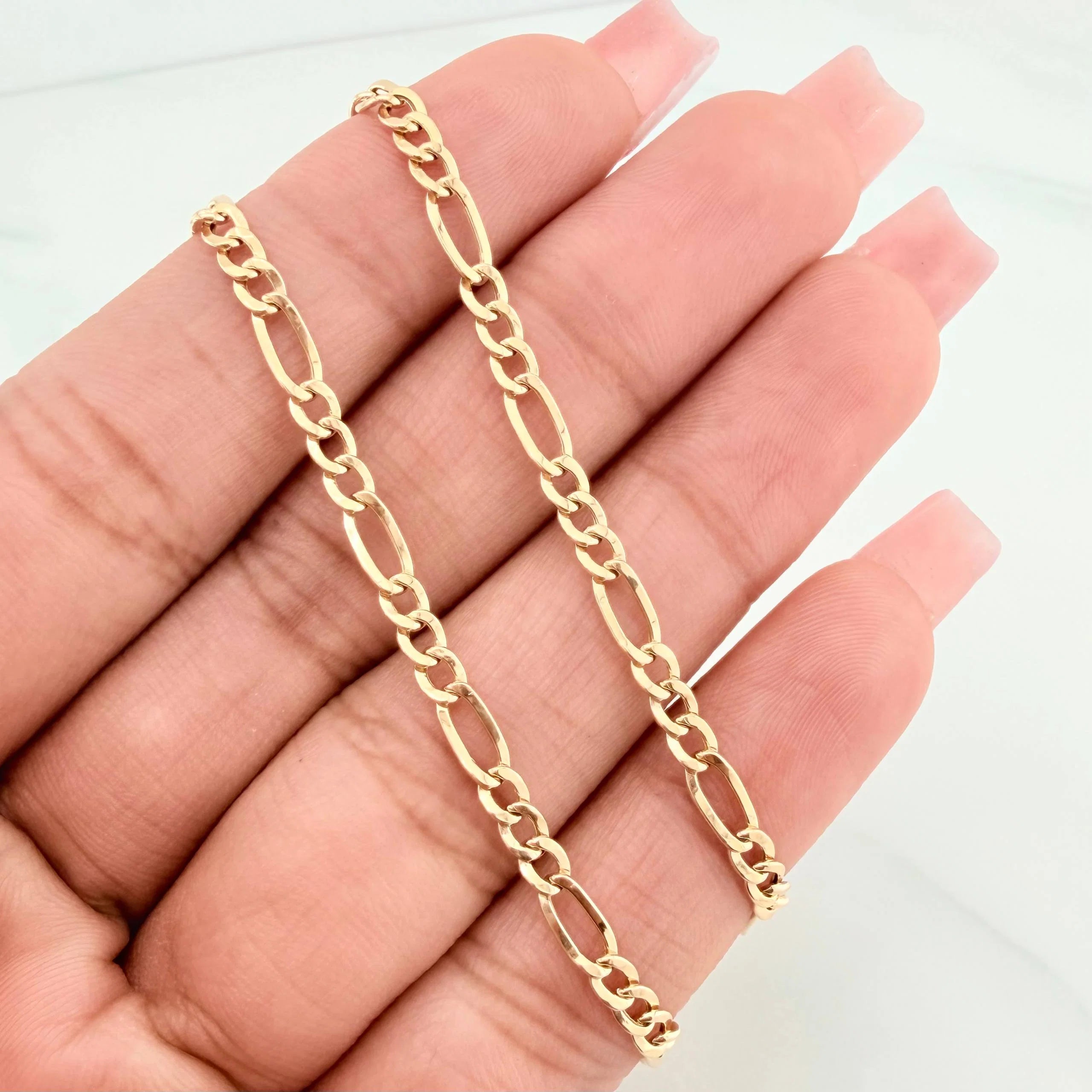 Figaro Chain 6.5g / 24 in / 4.1mm Yellow Gold 18K