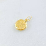Pendant Letter Circle M 0.4 g / 3/4 in Yellow Gold 18K