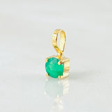 Dije Circulo Esmeralda 21pts 0.3gr / 1/4 in / Oro Amarillo 18K