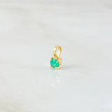 Dije Circulo Esmeralda 10pts 0.2gr / 1/4 in / Oro Amarillo 18K
