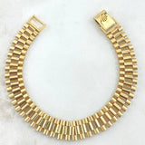 Pulso Correa Articulado 15.4gr / 18.5cm / 9.1mm Oro Amarillo +4 18K *