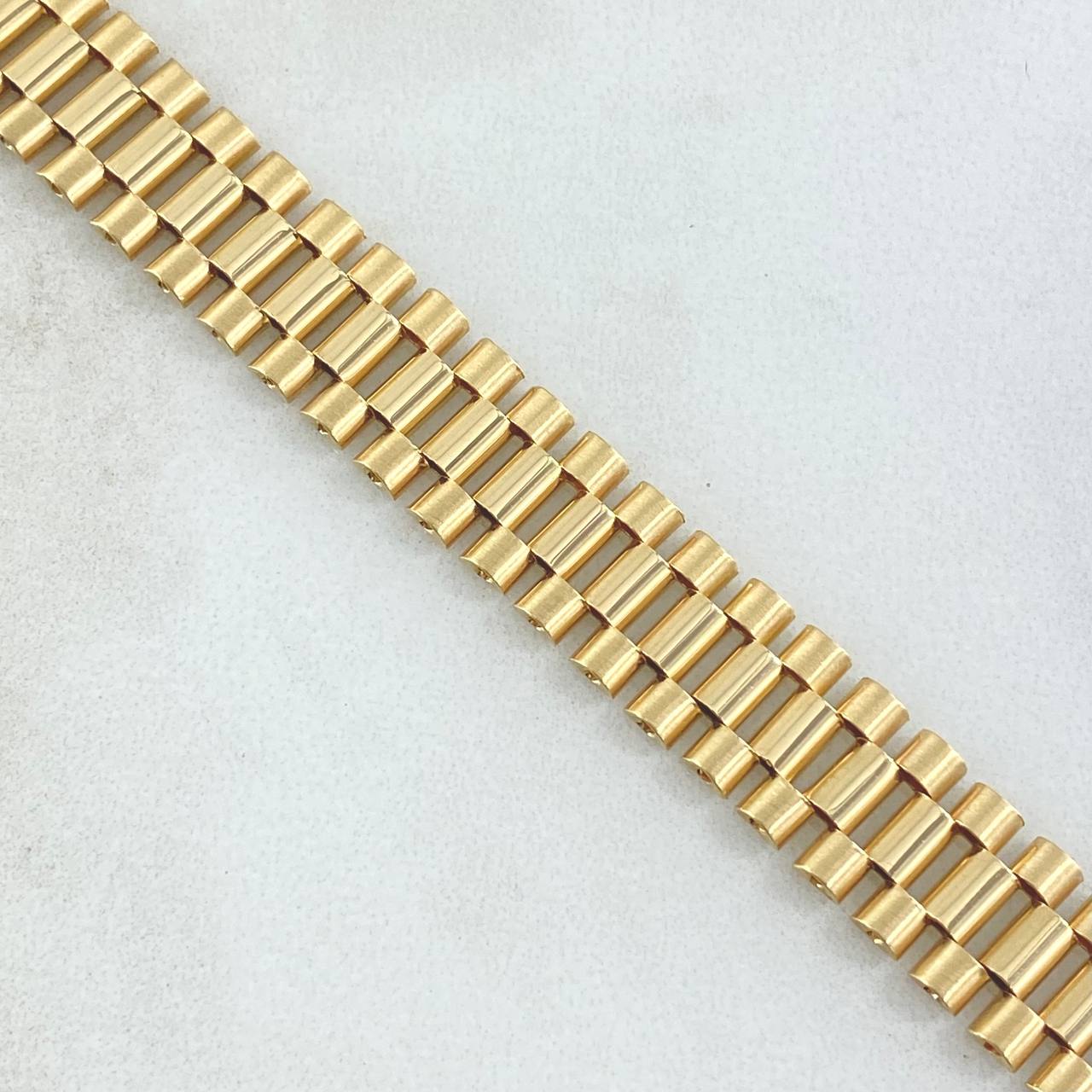 Pulso Correa Articulado 15.4gr / 18.5cm / 9.1mm Oro Amarillo +4 18K *