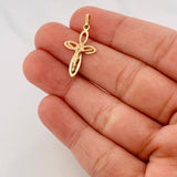 Pendant Cross Christ 1 g / 1 in Yellow Gold 18K