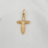 Pendant Cross Christ 1 g / 1 in Yellow Gold 18K