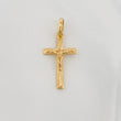 Pendant Cross Christ 0.85 g / 1 in Yellow Gold 18K