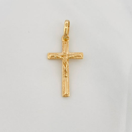 Dije Cruz Cristo 0.85 g / 1 in Oro Amarillo 18K