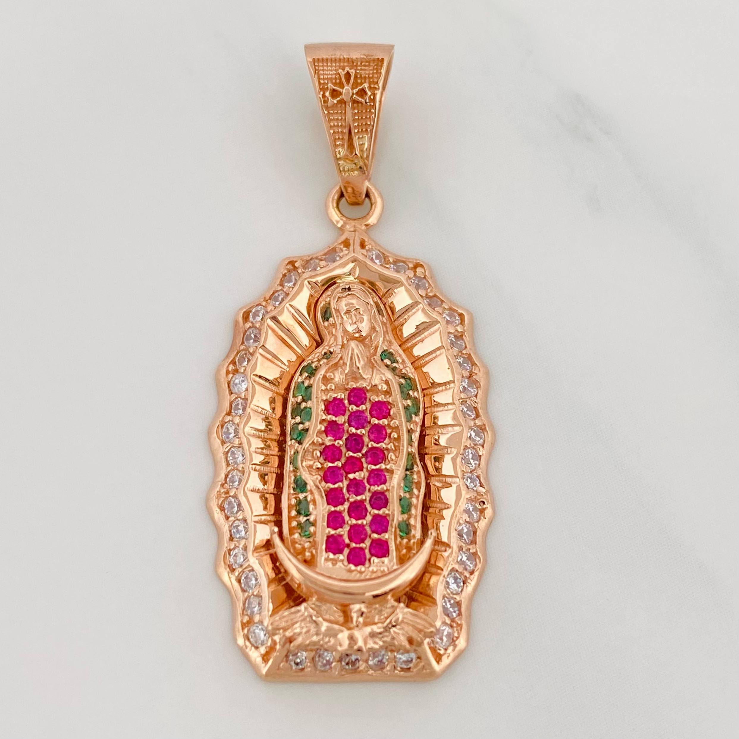 Dije Virgen Guadalupe 5.25 g / 1 1/2 in Oro Rosa 18K