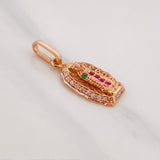 Pendant Virgin Guadalupe 1.2 g / 3/4 in 18K Rose Gold