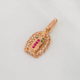 Pendant Virgin Guadalupe 1.2 g / 3/4 in 18K Rose Gold