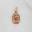 Pendant Virgin Guadalupe 1.2 g / 3/4 in 18K Rose Gold