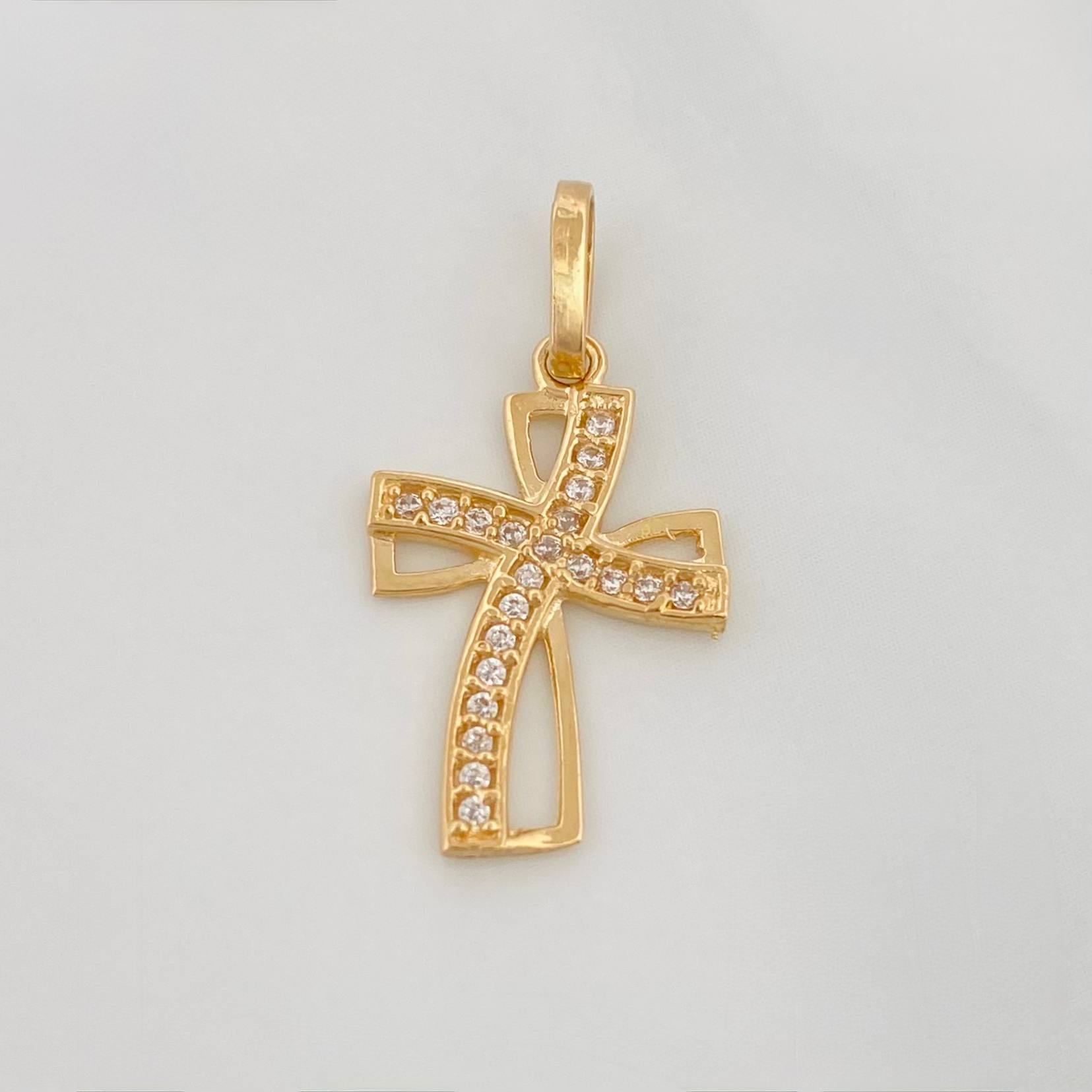 Dije Cruz 1 g / 1 in Oro Amarillo 18K