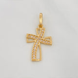 Dije Cruz 1 g / 1 in Oro Amarillo 18K
