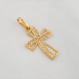 Dije Cruz 1 g / 1 in Oro Amarillo 18K