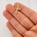 Dije Cruz 1 g / 1 in Oro Amarillo 18K