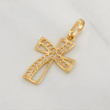 Dije Cruz 1 g / 1 in Oro Amarillo 18K