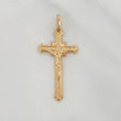 Dije Cruz Cristo 1.4 g / 1 1/4 in Oro Amarillo 18K
