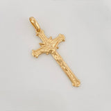 Dije Cruz Cristo 1.4 g / 1 1/4 in Oro Amarillo 18K