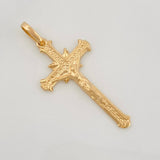 Dije Cruz Cristo 1.35g / 1 1/4 in Oro Amarillo 18K
