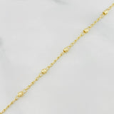 Bracelet Denario Miraculous Virgin 2.4 g / 8 1/4 in / 2.7 mm Yellow Gold 18K