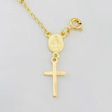 Bracelet Denario Miraculous Virgin 2.4 g / 8 1/4 in / 2.7 mm Yellow Gold 18K