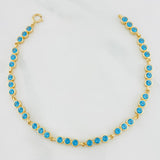 Tennis Bracelet Circles 8.25 g / 7 3/4 in / 4.2 mm Yellow Gold 18K