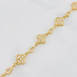 Pulso Trebol 12 g / 7 3/4 in / 4.32 mm Oro Amarillo 18K