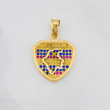 Dije Mapa Colombia 2.7 g / 1 in Oro Amarillo 18K