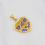 Dije Mapa Colombia 2.7 g / 1 in Oro Amarillo 18K