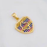 Pendant Map of Colombia 2.7 g / 1 in Yellow Gold 18K