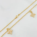 Cadena Aro Seguido Flor 4.35 g / 16 in / 1.45 mm Oro Amarillo 18K