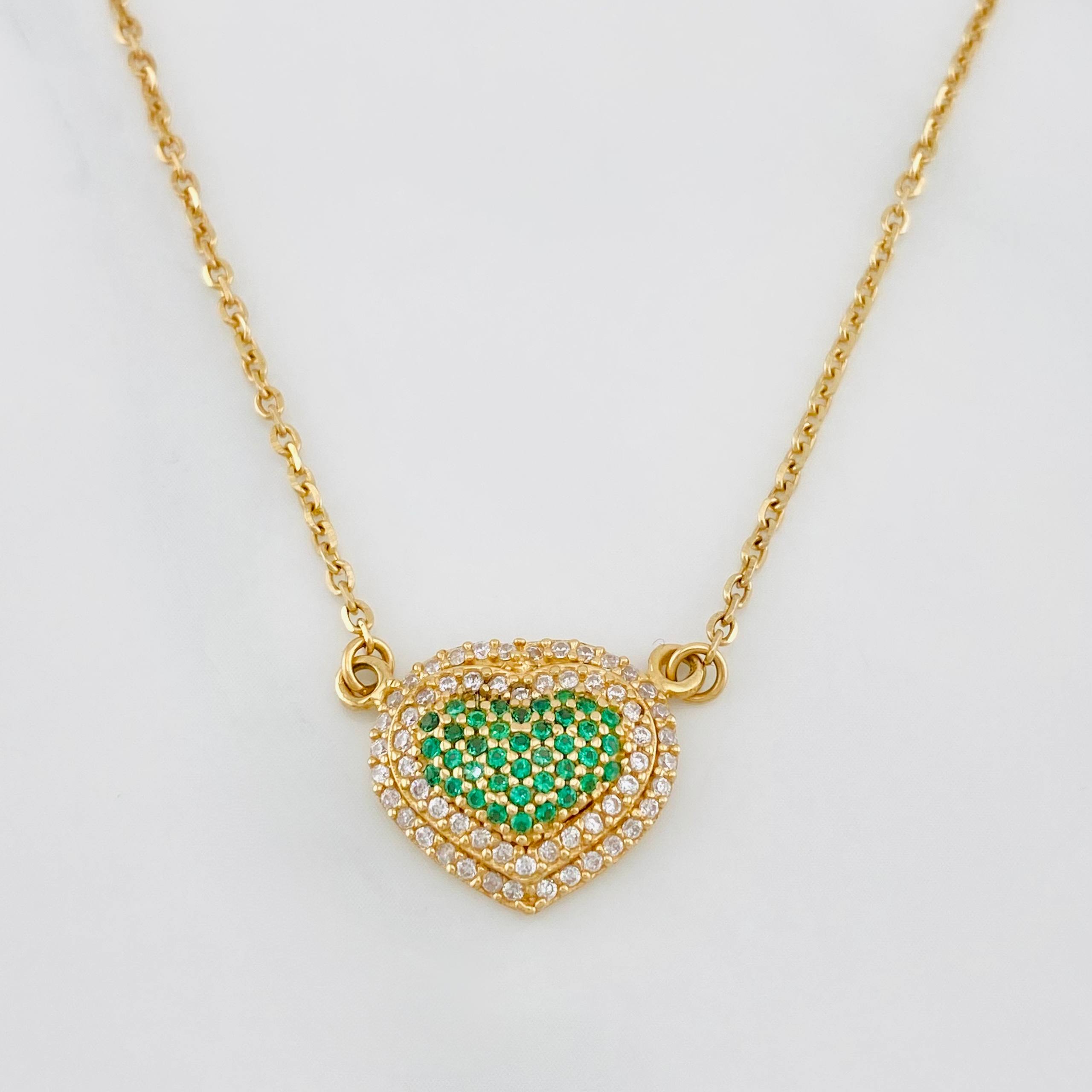 Cadena Aro Seguido Corazón 4.8 g / 17 in / 1.54 mm Oro Amarillo 18K
