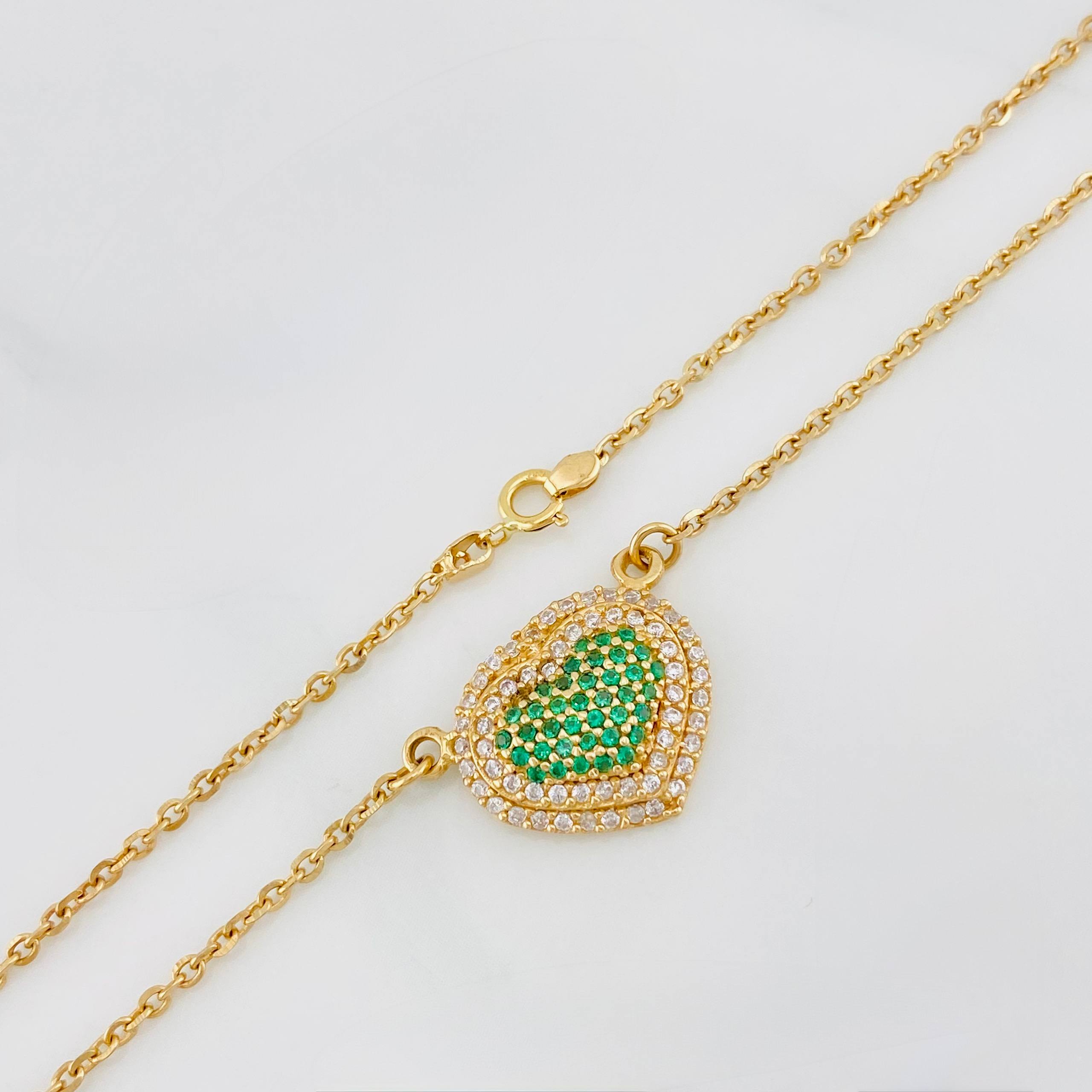 Cadena Aro Seguido Corazón 4.8 g / 17 in / 1.54 mm Oro Amarillo 18K