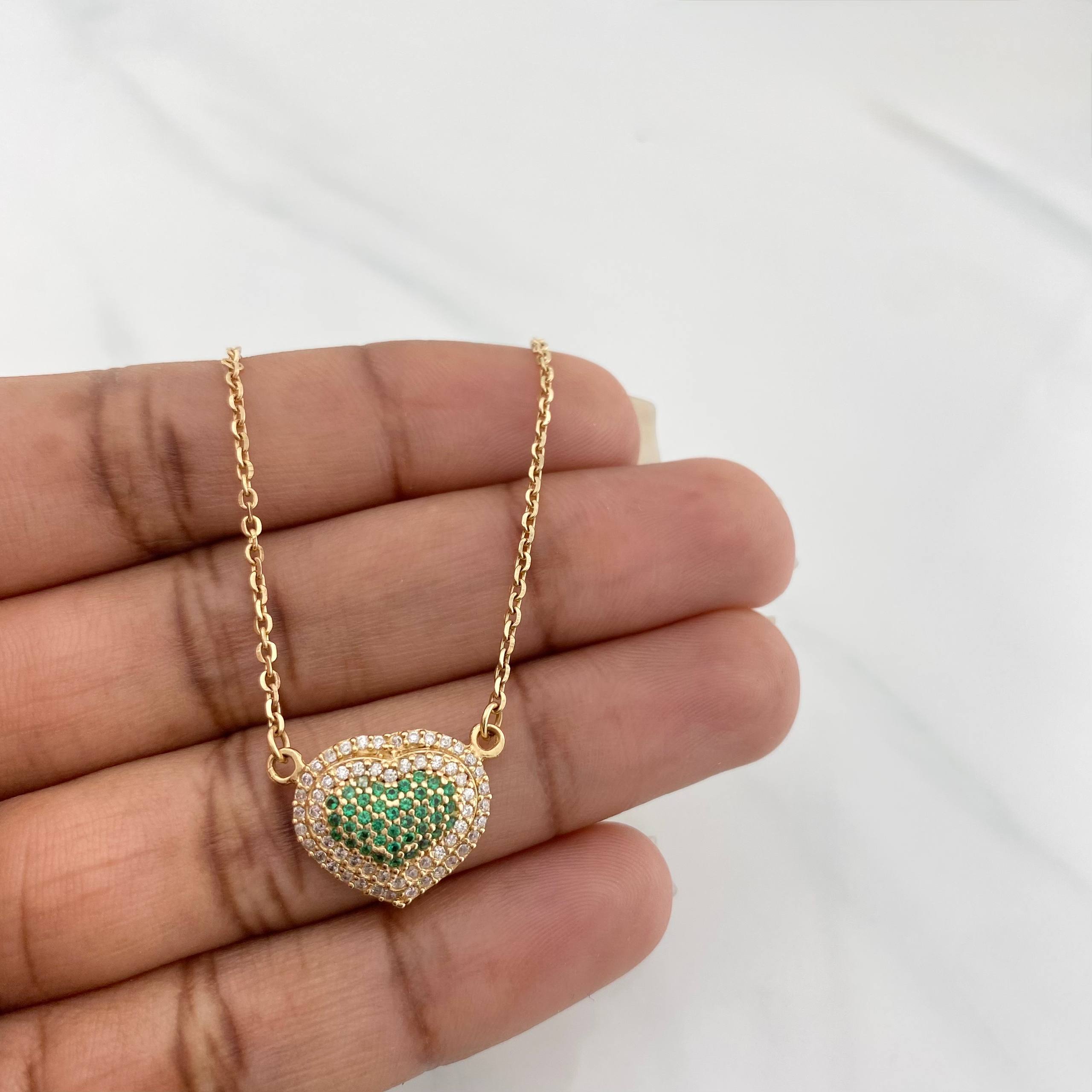Cadena Aro Seguido Corazón 4.8 g / 17 in / 1.54 mm Oro Amarillo 18K