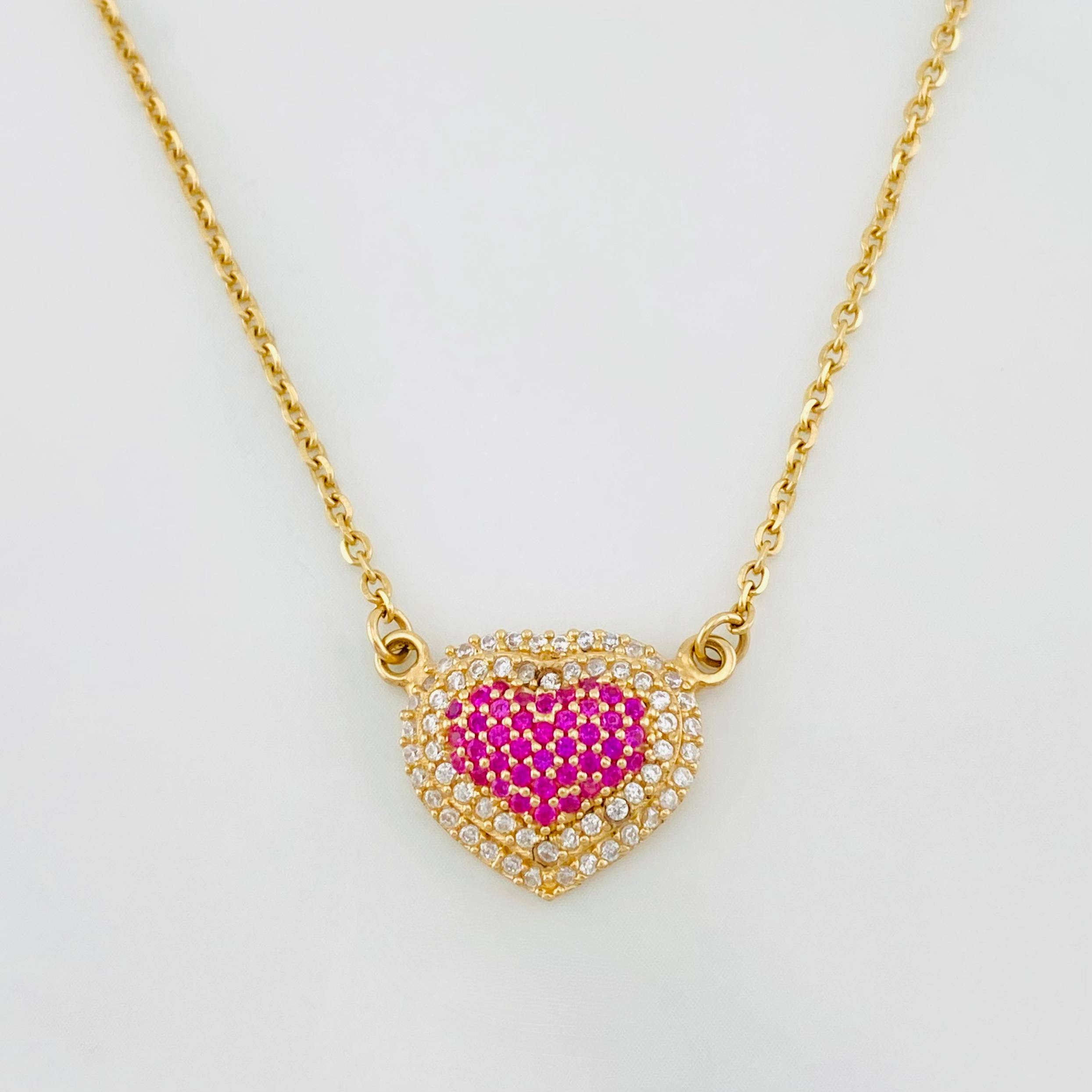 Cadena Aro Seguido Corazon 5 g / 16 3/4 in / 1.54 mm Oro Amarillo 18K