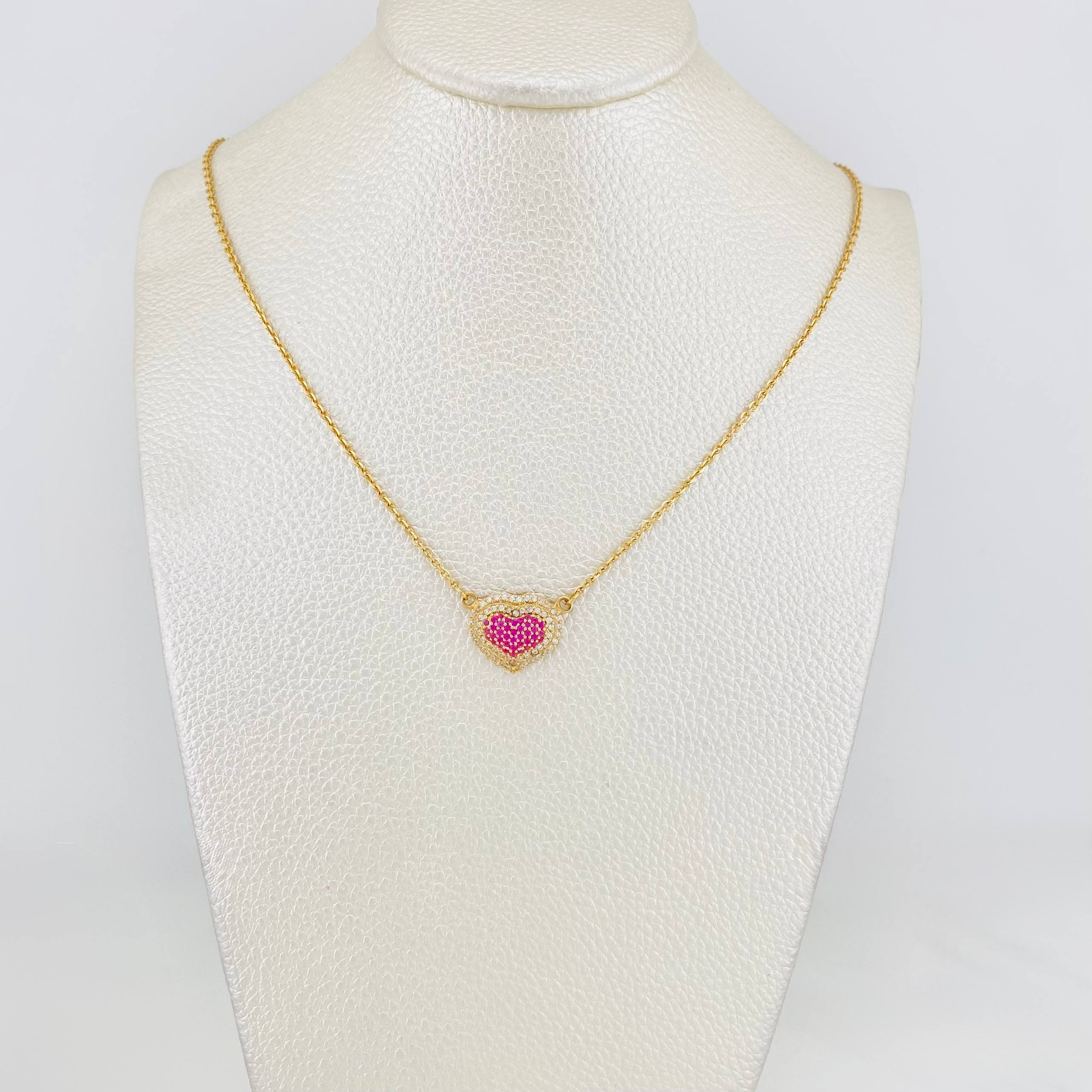 Cadena Aro Seguido Corazon 5 g / 16 3/4 in / 1.54 mm Oro Amarillo 18K