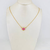 Cadena Aro Seguido Corazon 5 g / 16 3/4 in / 1.54 mm Oro Amarillo 18K