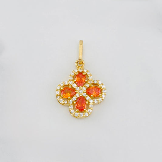 Pendant Clover 1.75 g / 3/4 in Yellow Gold 18K