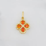 Dije Trébol 1.75 g / 3/4 in Oro Amarillo 18K