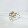 Dije Pez Jesús 0.9gr / 1.4cm-1.6cm / Basteado Oro Amarillo 18K