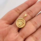 Pendant Crown 1.2g / 3/4 in Yellow Gold 18K