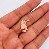 Pendant Owl 0.8g / 1 in Rose Gold 18K